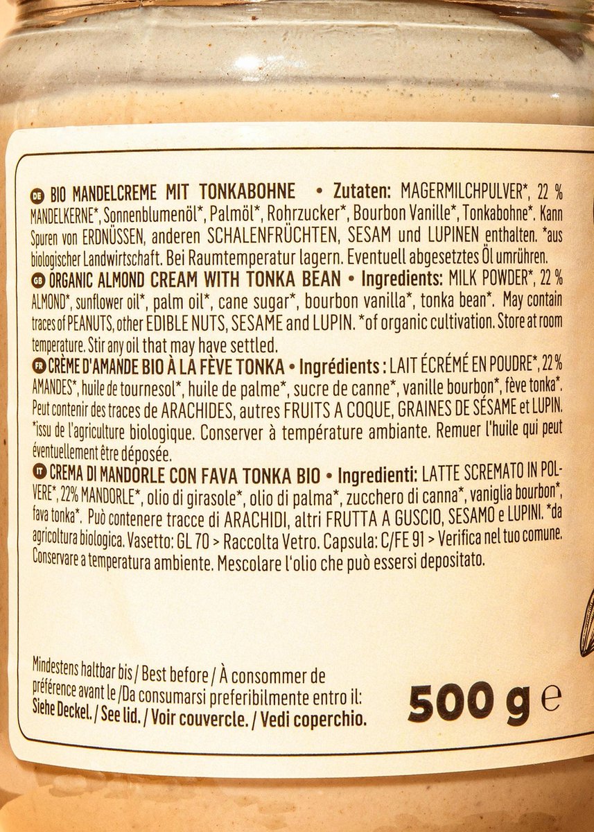KoRo | Bio amandel-tonkapasta 500 g