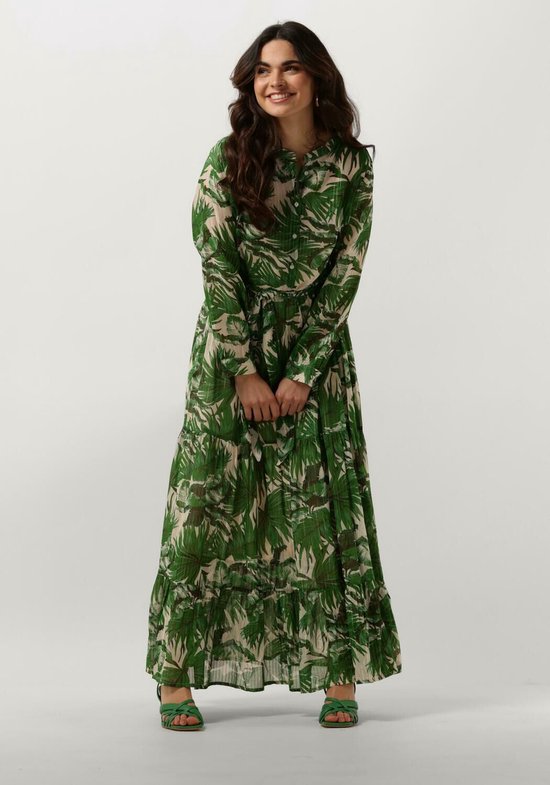 Lollys Laundry Neell Maxi Dress Ls Robes Femme - Robe - Rok - Robe - Vert - Taille XL