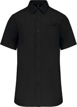 Chemise Homme XL Kariban Manches Courtes Noir 100% Katoen