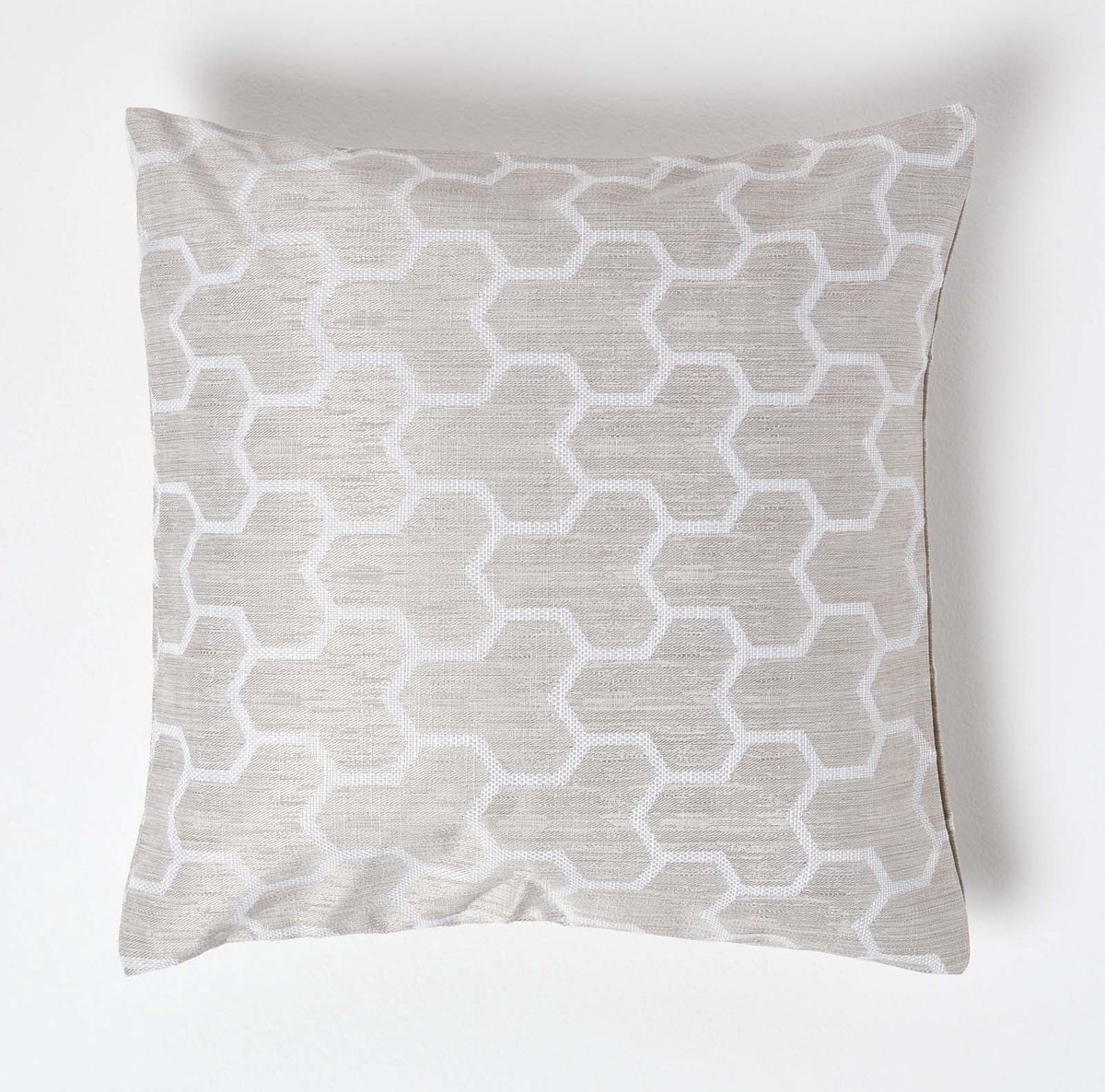 Homescapes kussenhoes met geometrisch patroon in naturel, 45 x 45 cm