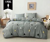 Ensemble de draps en micropercal - 2 personnes - Drap de dessus et drap de dessous - 4 pièces - Triangle