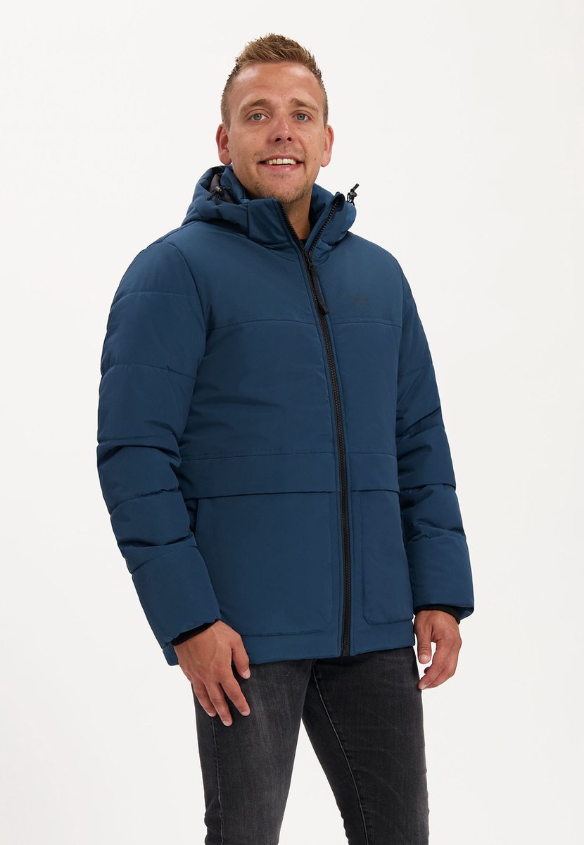 Kjelvik Winddichte Gewatteerde Jas Olan Mannen Blauw