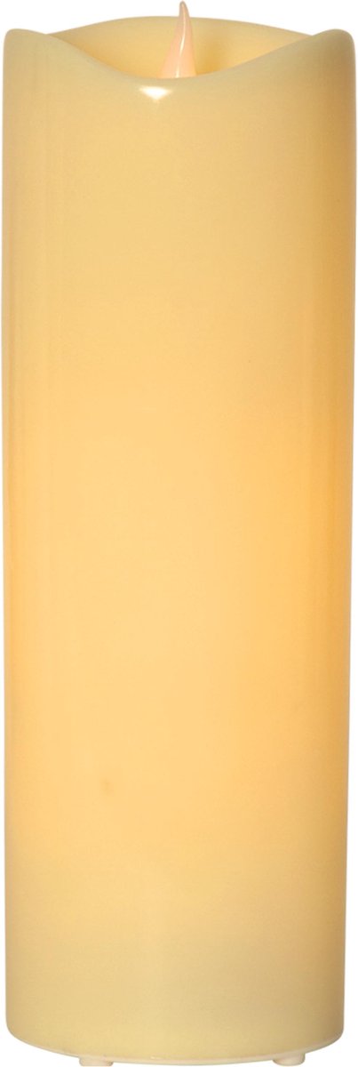 Star Trading LED buitenkaars 'Grande', flikkerend, batterij, timer, crème, 38cm