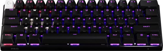 Foto: Logitech g pro x 60 lightspeed draadloos gaming toetsenbord rgb tactile qwerty zwart