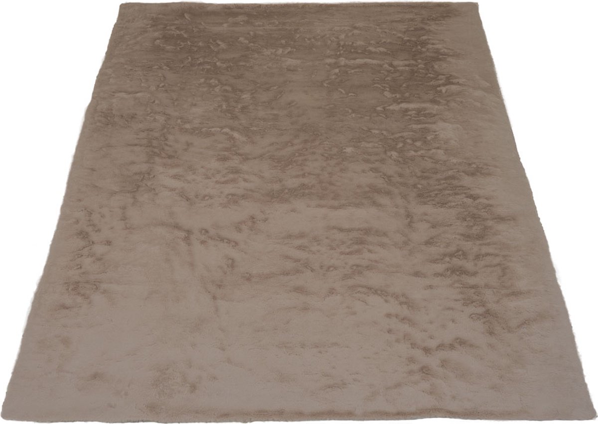 Vloerkleed Velluto Choco - 160 x 230 cm - Hoogpolig Design Vloerkleed in Scandinavische / Hotel Chique Stijl
