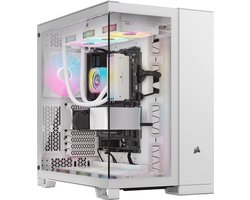 Corsair 6500X Wit - Midtowermodel - ATX, EATX, Micro-ATX, Mini-ITX - geen voeding - Tempered Glass - Zonder fans - Wit