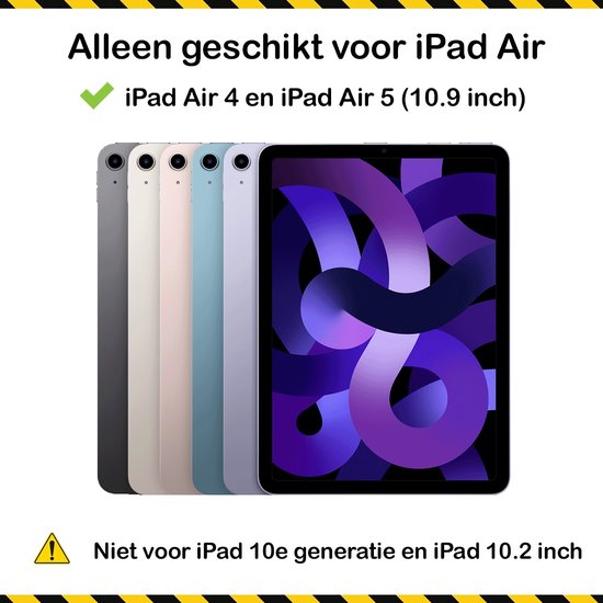 Mobiq - Étui flexible Tri-folio pour iPad 9.7 (2018/2017), pour iPad Air 2, pour iPad Air 1 - violet