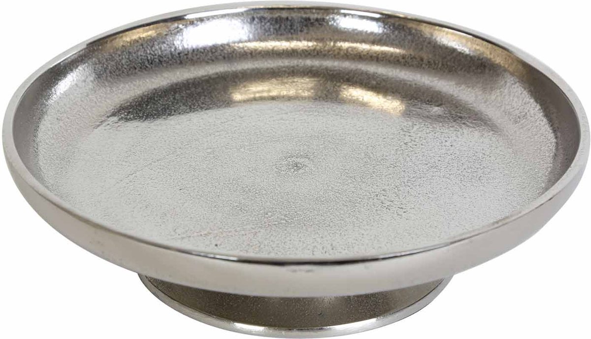 Taartplateau Livorno M zilver met voet