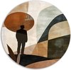 Beige, marron, noir, orange, vert