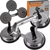 Bol.com Bigstren Aluminium Vacuüm Zuignap - Veilig tillen tot 150kg met 3 Rubberen Pads aanbieding