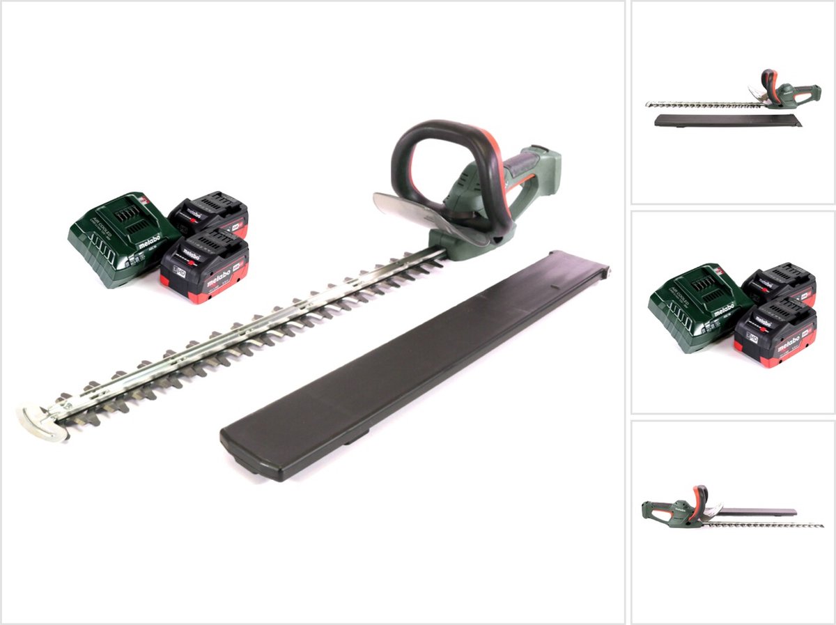 Metabo AHS 18-65 V accu heggenschaar 18 V 63 cm + 2x accu 5 Ah + lader