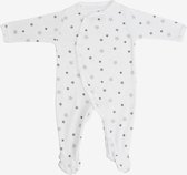 Zomerpyjama in biokatoenen jersey met grijze stermotieven voor de baby's 1 maanden