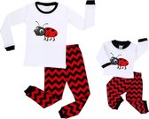 Elowel lieveheersbeestje Meisjes Pijama 100% Katoen (Maat 92/2 Jaar)