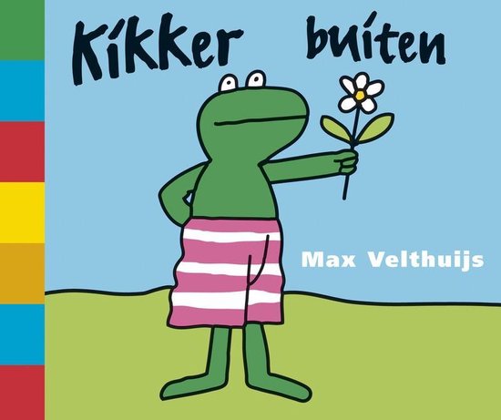 Cover van het boek 'Kikker buiten / Lapjesboek' van Max Velthuijs