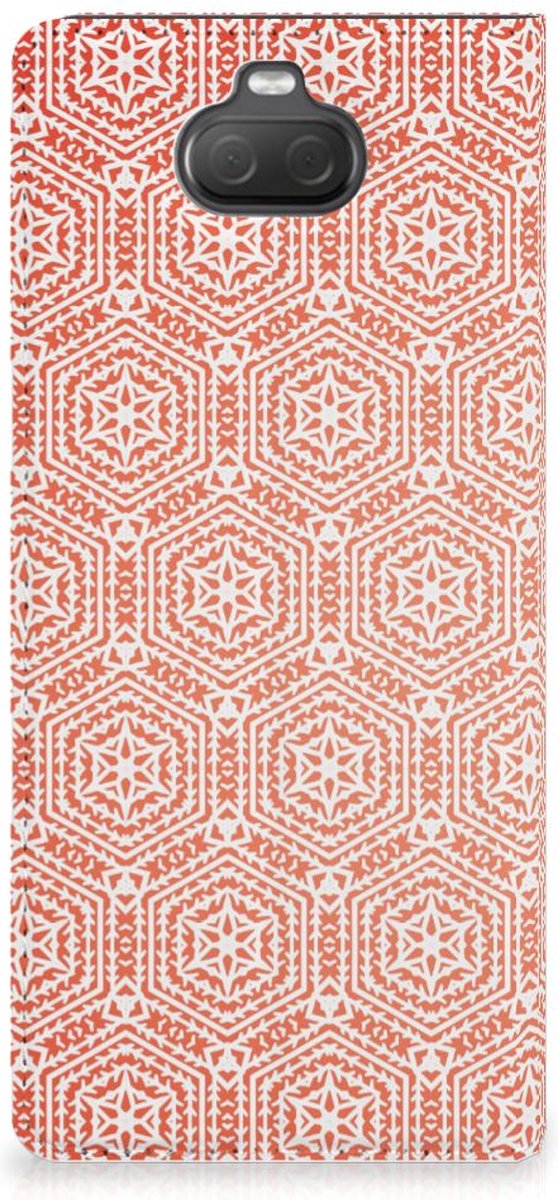 Sony Xperia 10 Hoesje met Magneet Pattern Orange