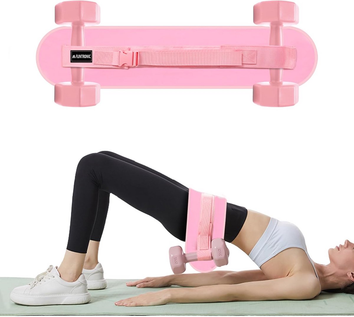 Heupgordel voor Gewichtheffen met Dumbbells en Kettlebells voor Gluteoefeningen