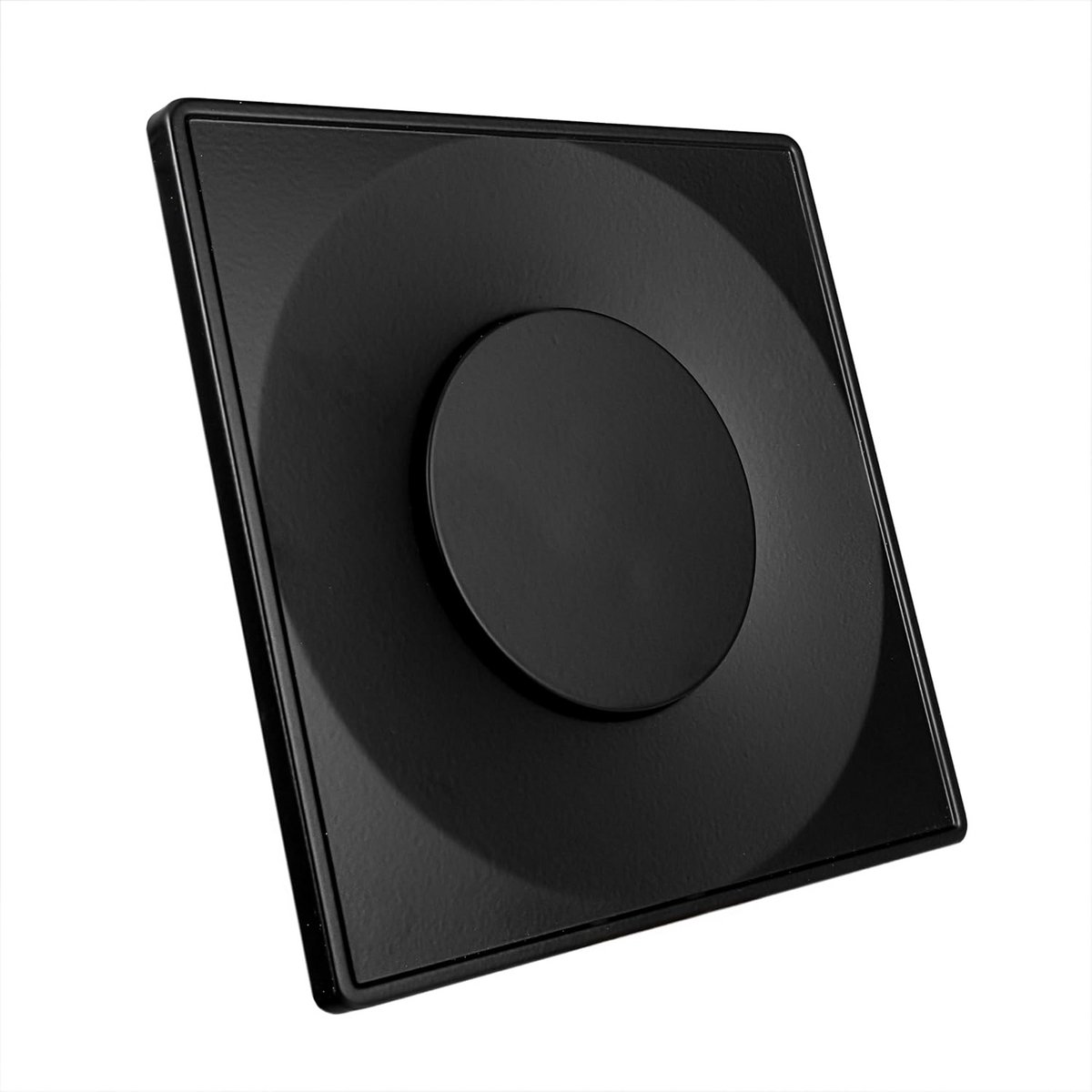 Zwart Vierkant Ventilatieschotelventiel Metaal 150 mm - Toevoer of Afvoer