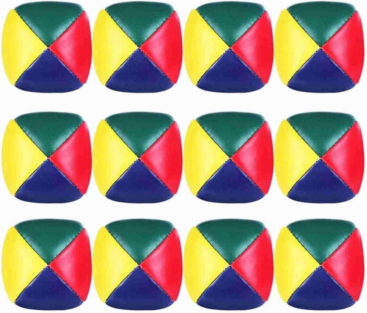 Set van 12 Zachte Jongleerballen voor Kinderen en Beginners - Mini Jongleerset
