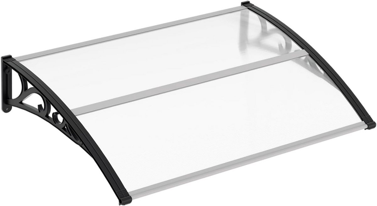 Transparante Overkapping voor Voordeur of Raam - Weerbestendige Polycarbonaat Luifel 150x100 cm