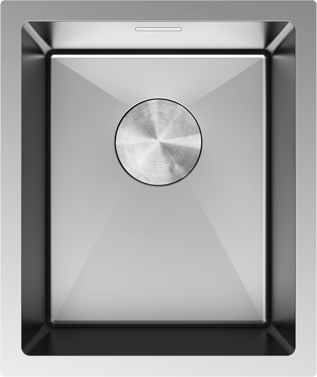 Mexen Trixo stalen spoelbak 1-komorig 370 x 440 , inox - 6412371000-01