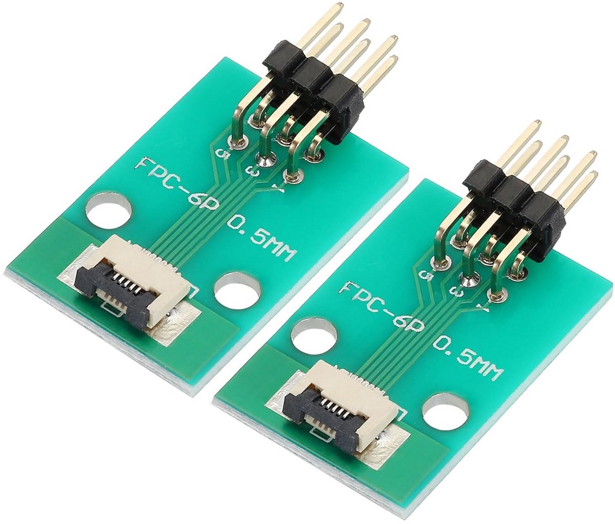 5-pins FPC naar 2.54mm Adapterprintplaat 0.5mm Pitch Converter