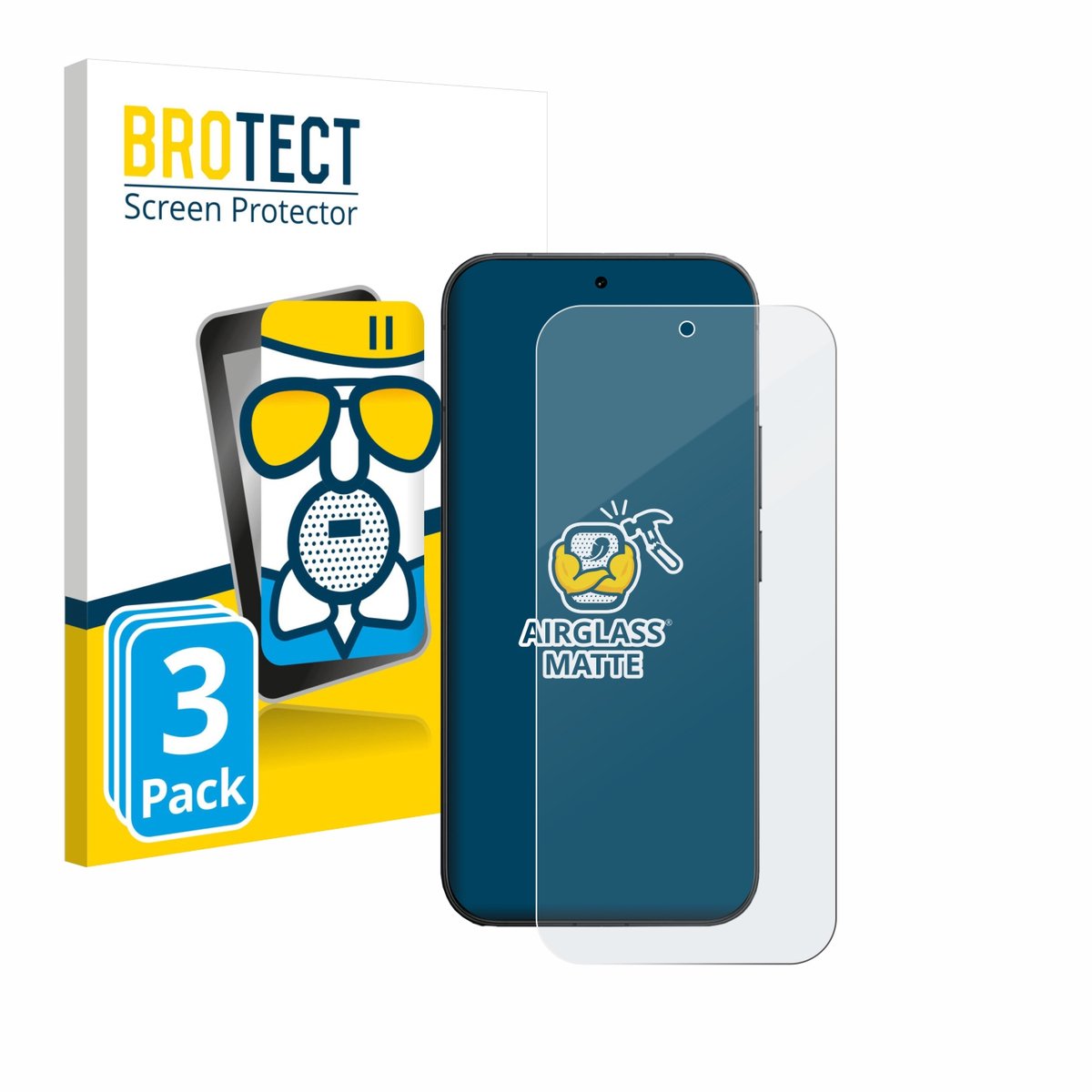 BROTECT - Screenprotector voor Vivo V70 - Folie Beschermfolie Beschermglas matte 3 Stuks