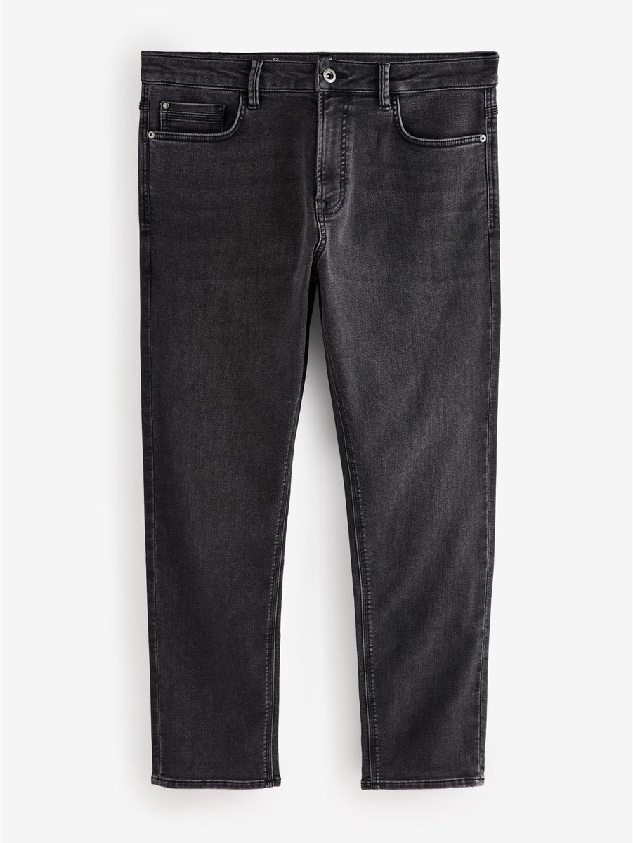 Next - Heren - Comfortabele slim-fit stretchjeans - Zwart
