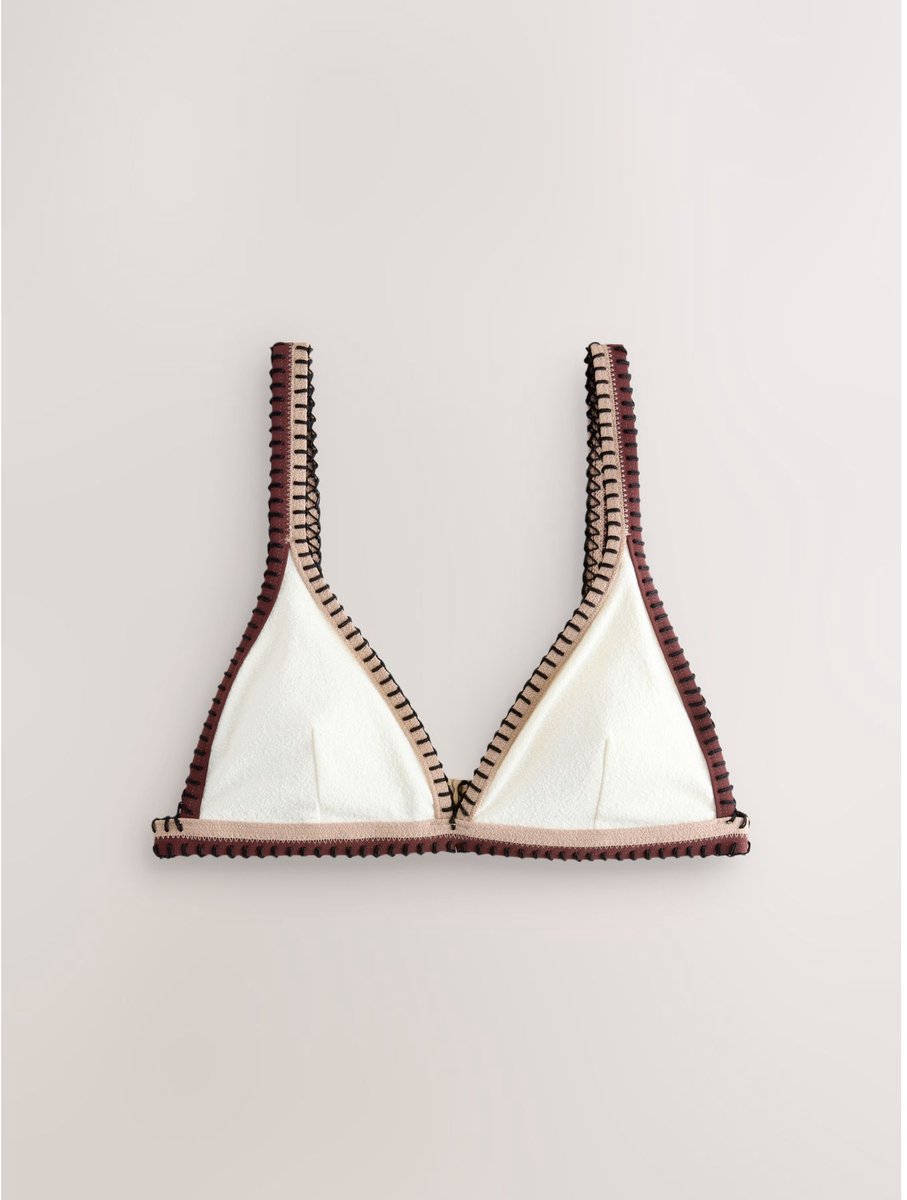 Next - Dames - Driehoekige bikinitop - Crème