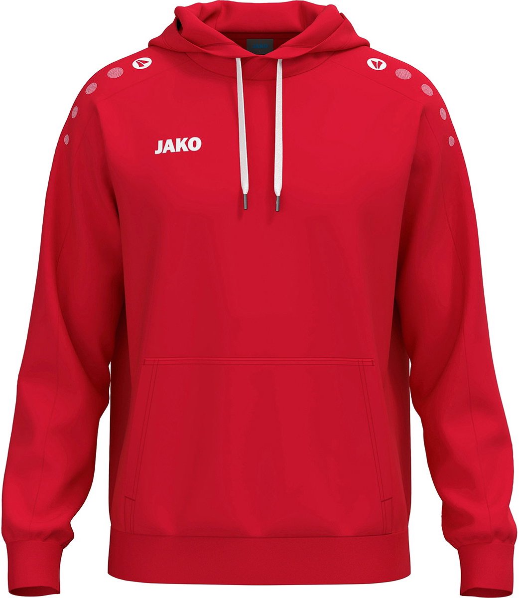 Jako One Sweater Met Kap Kinderen - Rood | Maat: 140