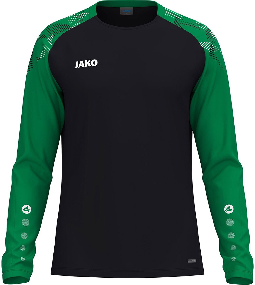 Jako Sonic Longsleeve Heren - Zwart / Groen | Maat: M
