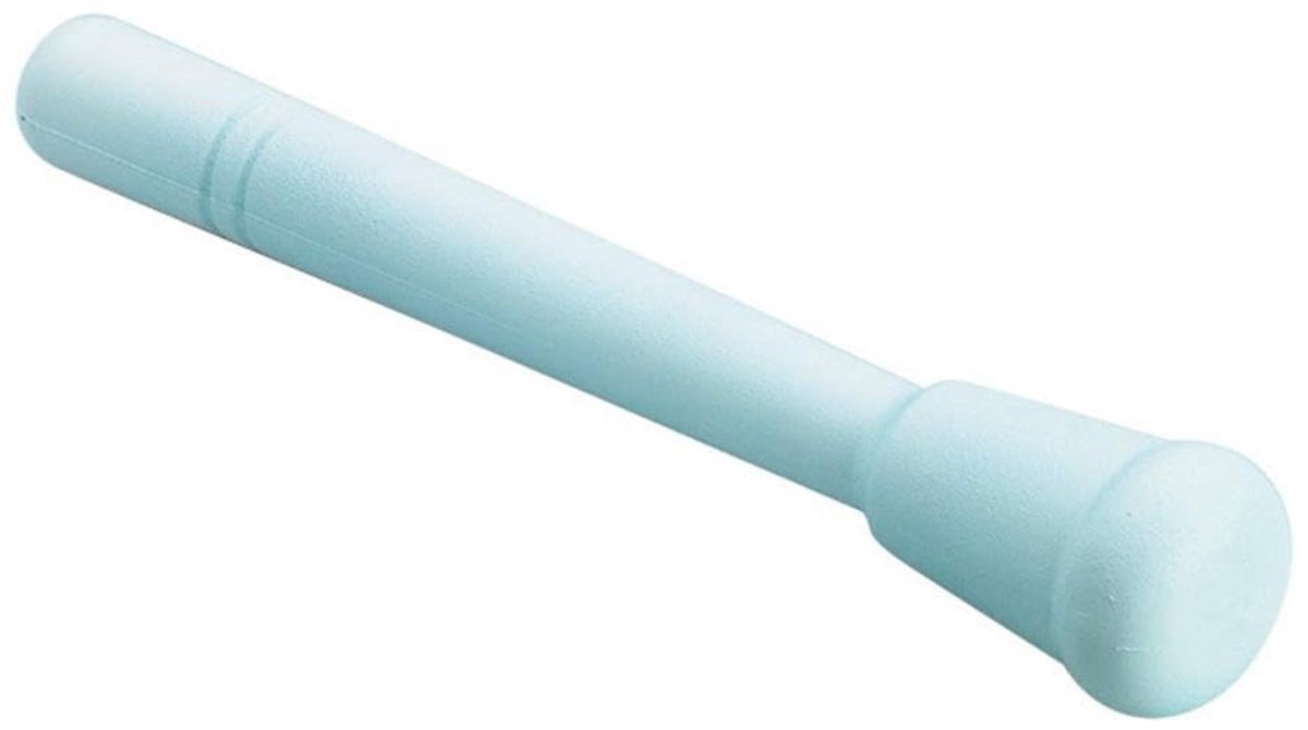Gladde Mortier - Pestel Set - Kruiden Vermalen - Duurzaam Polypropyleen - 21Cm Lengte - Wit