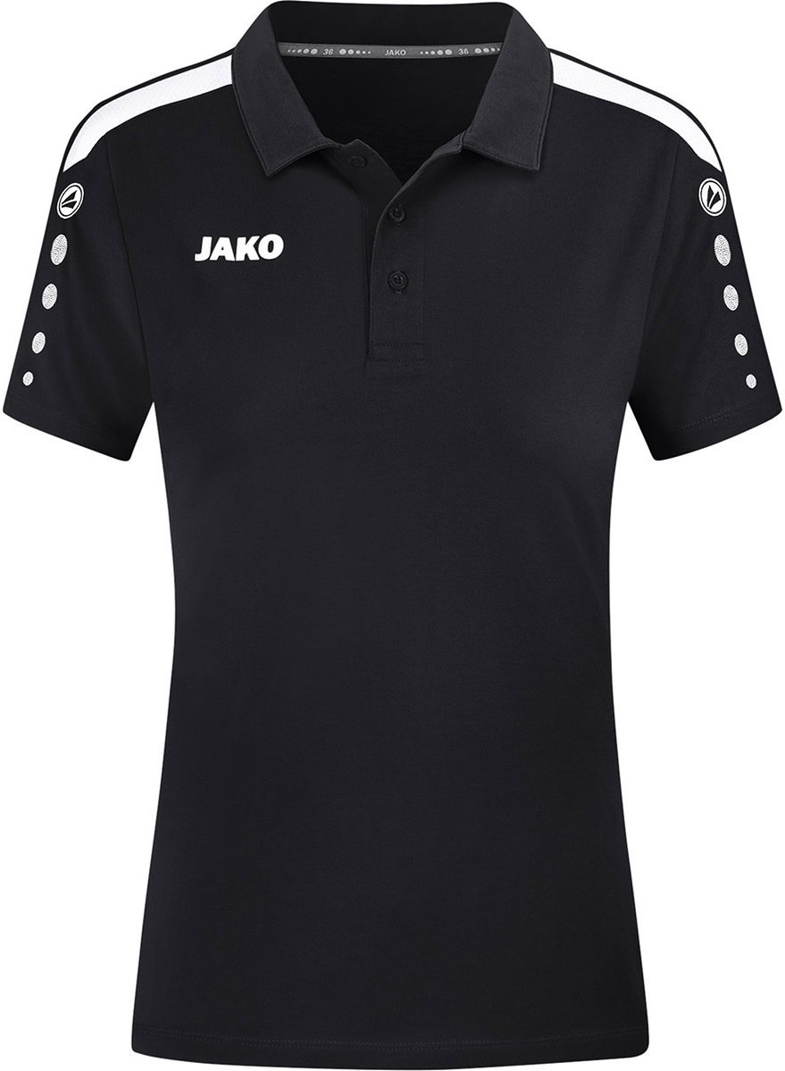 JAKO Power Polo Dames Zwart Maat 40