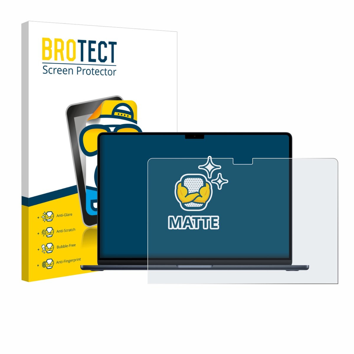 BROTECT - Screenprotector voor Apple MacBook Air 15" M5 2026 - Folie Beschermfolie matte