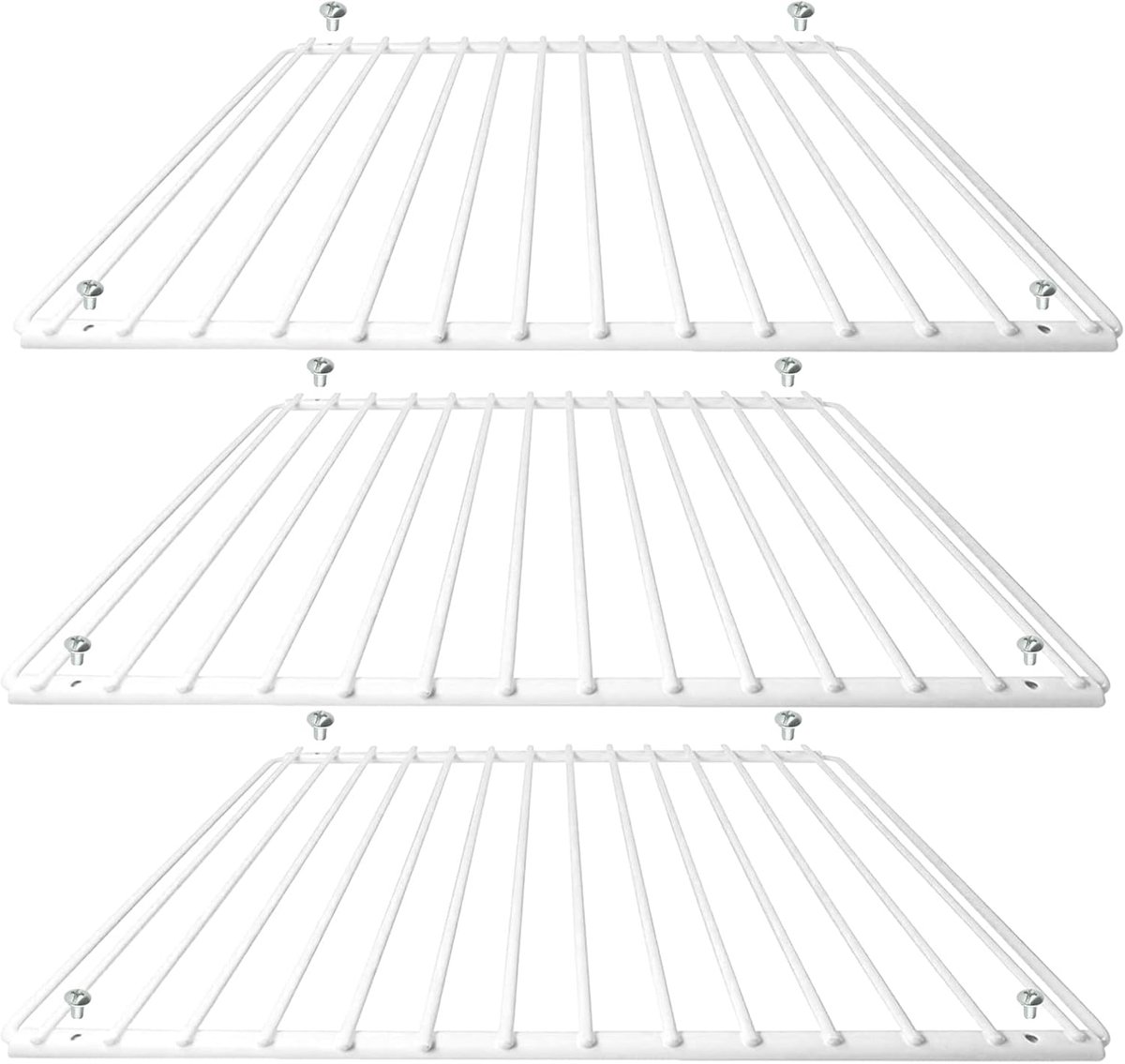 Koelkast Planken - Vriezer Planken - Extra Ruimte Creëren - Verstelbaar Uitschuifbaar - 322mm Diep - Wit