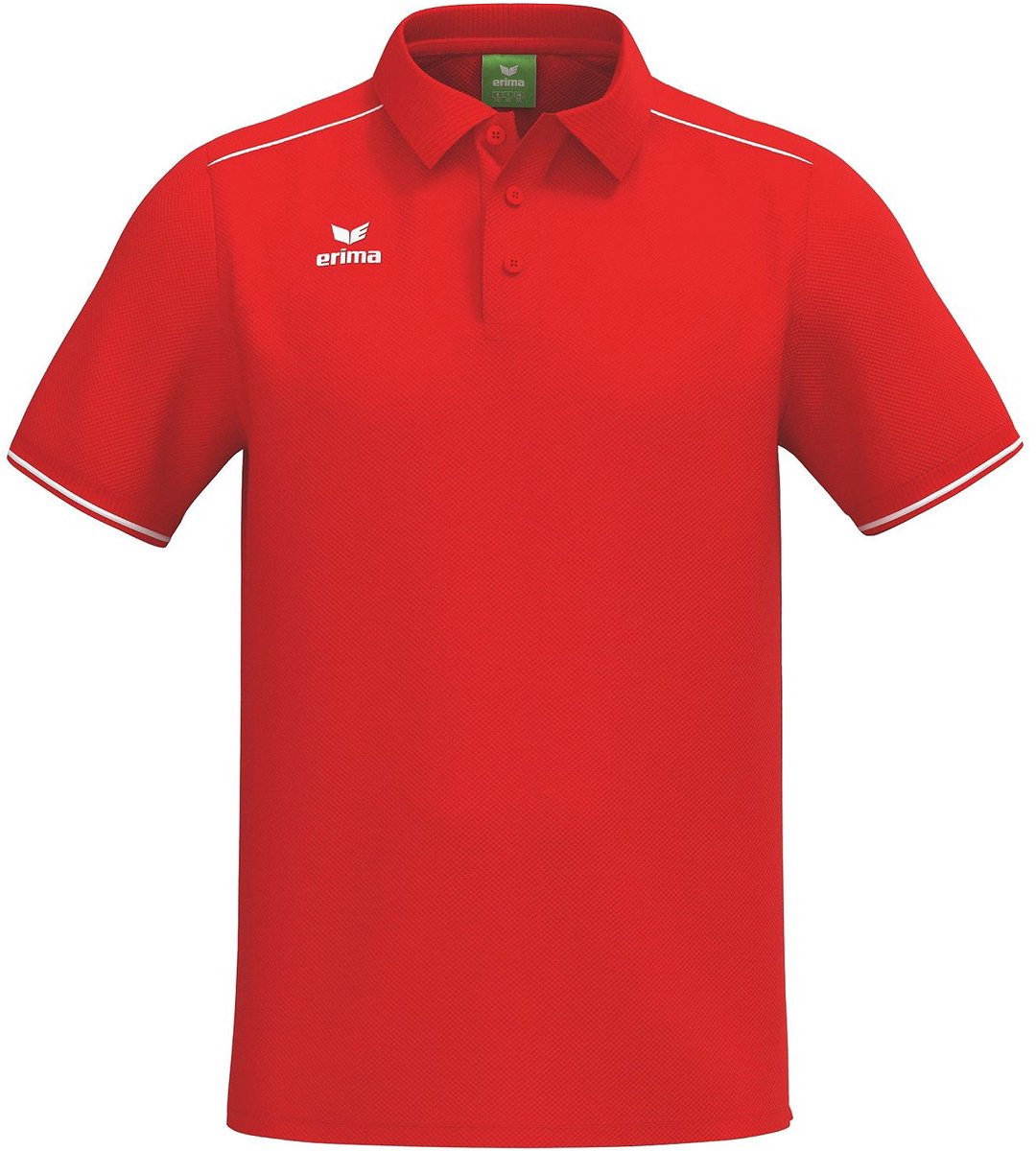Erima Cmpt 3 Wings Polo Heren - Rood / Wit | Maat: XL