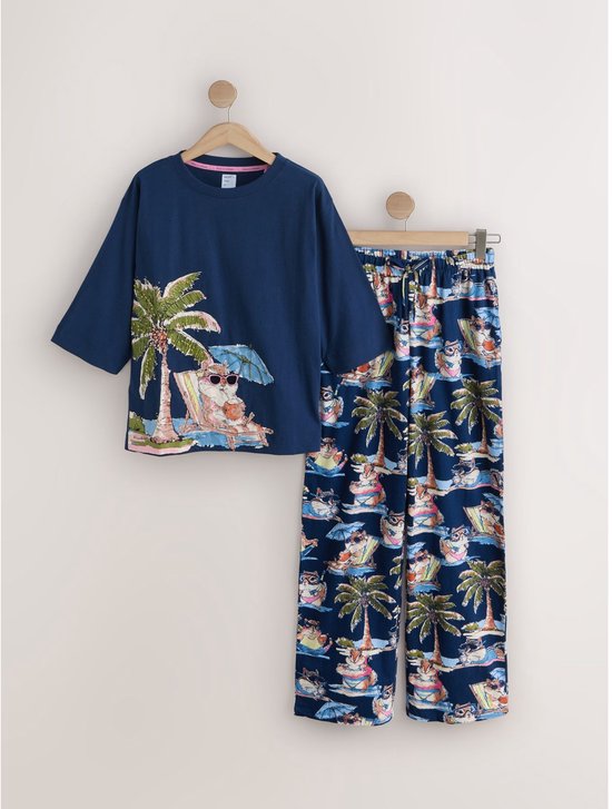 Next Pyjama met korte mouwen