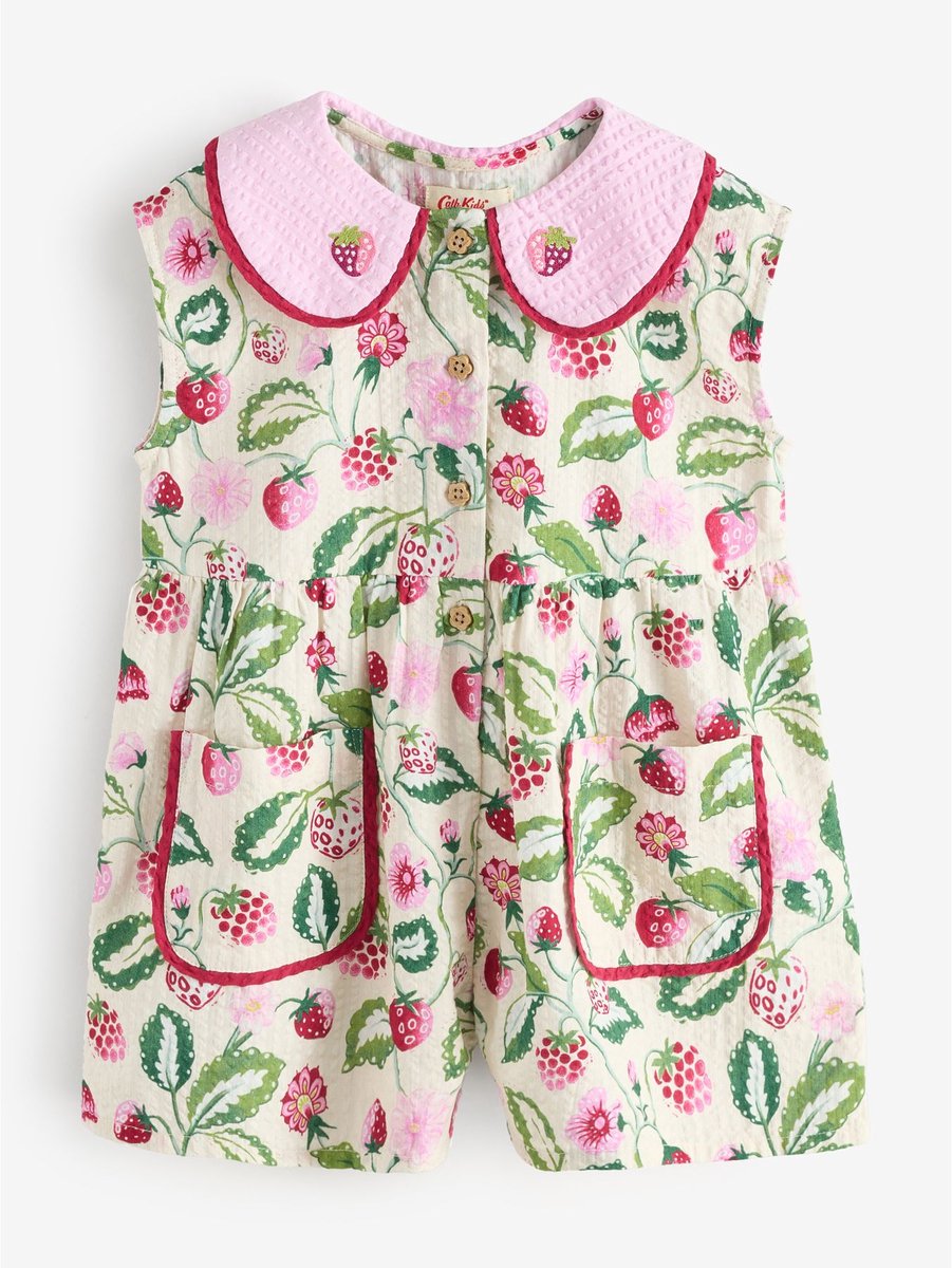 Next - Meisjes - Cath Kidston speelpakje - Crème