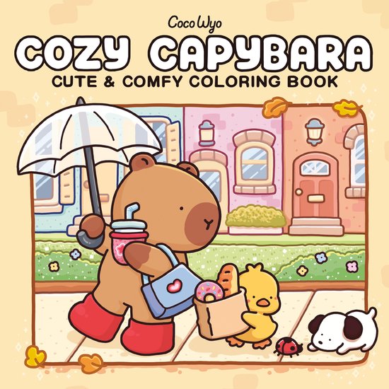 Cozy Spaces Coloring- Cozy Capybara