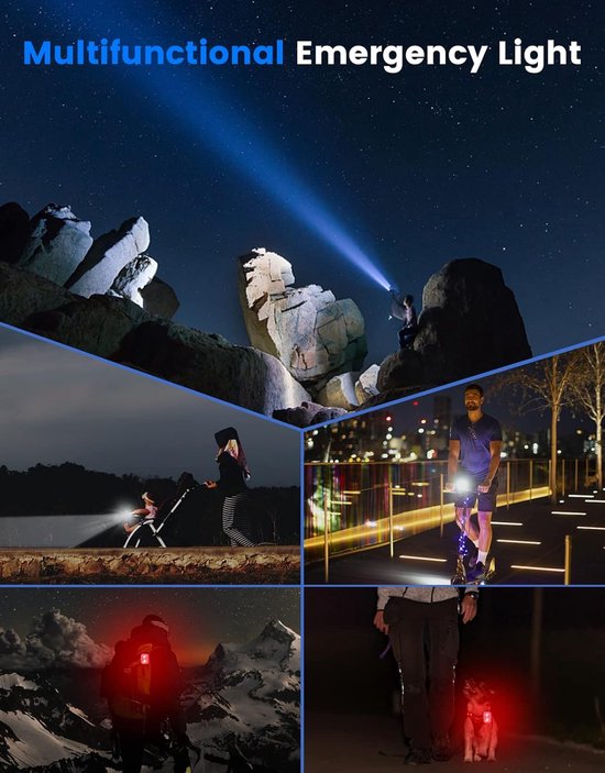 Fietsverlichting Voor en Achter - Fietslicht - Fietslampjes - lichtoutdoor — afbeelding 4