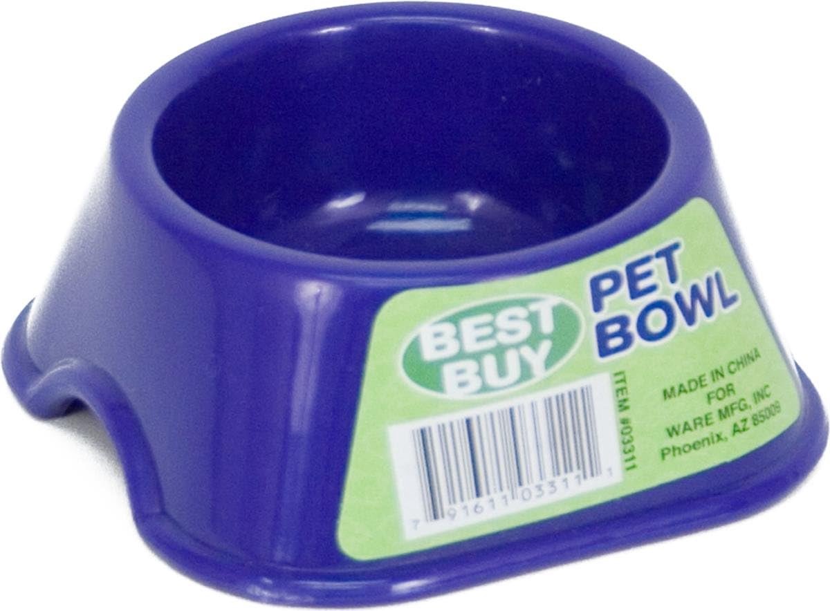 Voerbak Kleine Huisdieren - Drinkbak Kauwbestendig - Voeding Water - Vlekbestendig Plastic - 8x9x4 cm - Geassorteerd