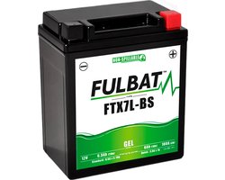 Fulbat Accu Fulbat YTX7L-BS Gel 12V 6Ah onderhoudsvrij (o.a Vespa Sprint, Piaggio Zip iGet)