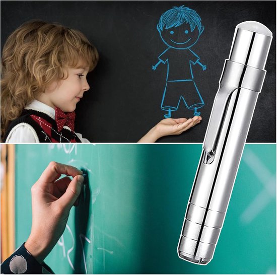 Metalen Krijtklemmen - Krijthouders - Lesgeven Schrijven - Verstelbaar Aluminium - 9-10mm Doorsnee - Meerkleurig — afbeelding 2
