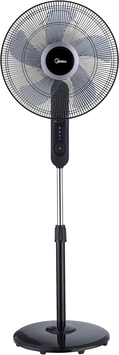 Stilstaande Ventilator - Vloerventilator - Luchtcirculatie Thuis - 7 Bladen & Afstandsbediening - 40x45x135 cm - Zwart