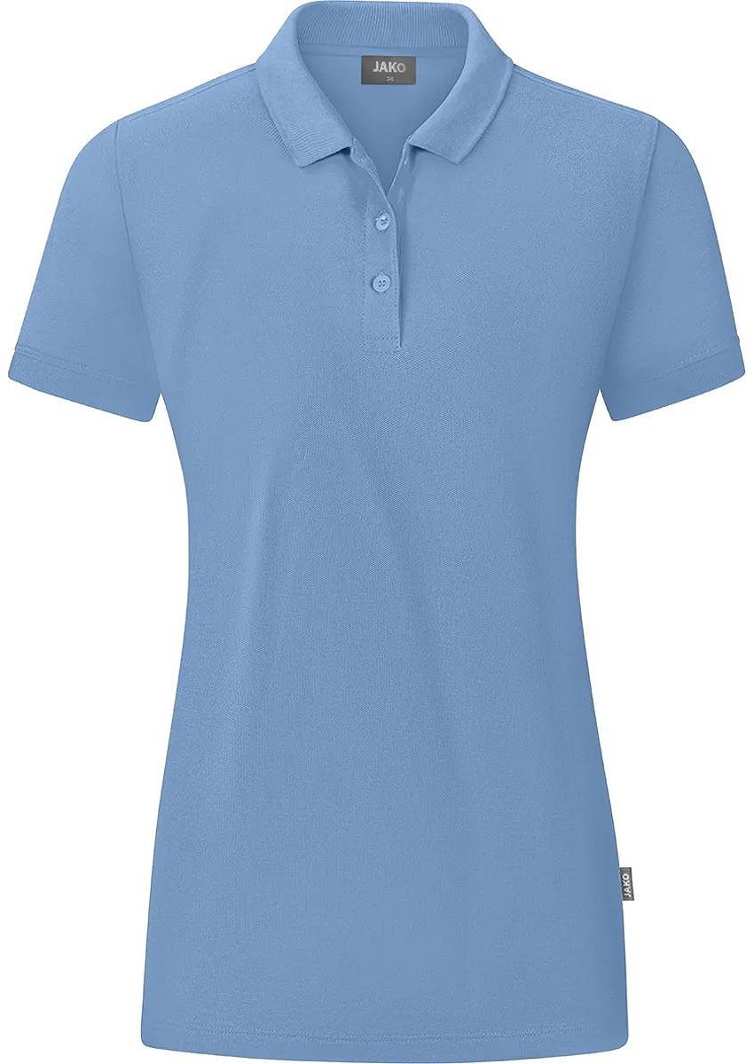 Jako Organic Polo Dames - Ijsblauw | Maat: 40