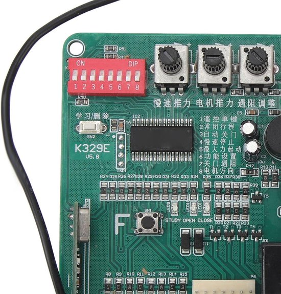 Allecto- Printplaat voor Gemotoriseerde Schuifpoort - 220V - Langzame Loopfunctie - LED-Indicatoren - Besturingskaart - Handmatige Werking - Geschikt voor - Kleur of model. — afbeelding 2