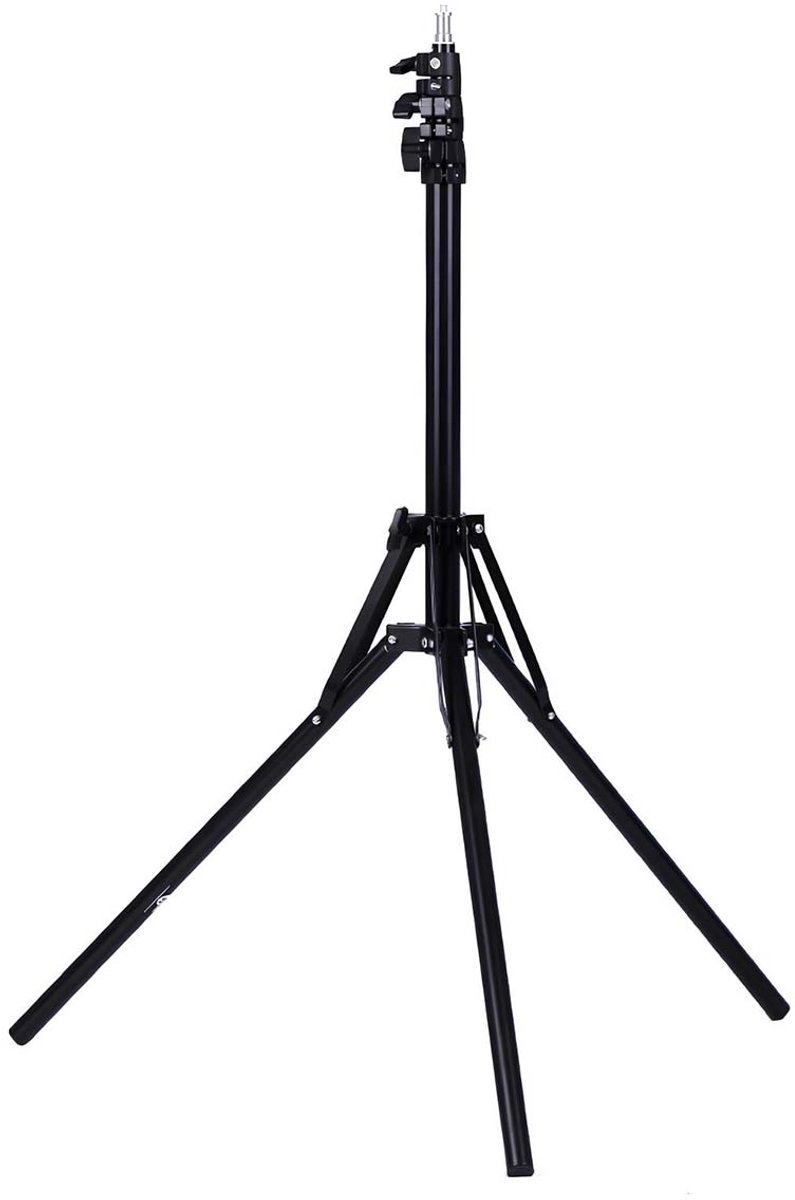 Avizar Verstelbaar telescopisch statief 1,8 m met smartphonehouder, Zwart