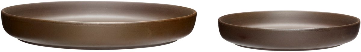 Clay Plates Brown (set of 2)