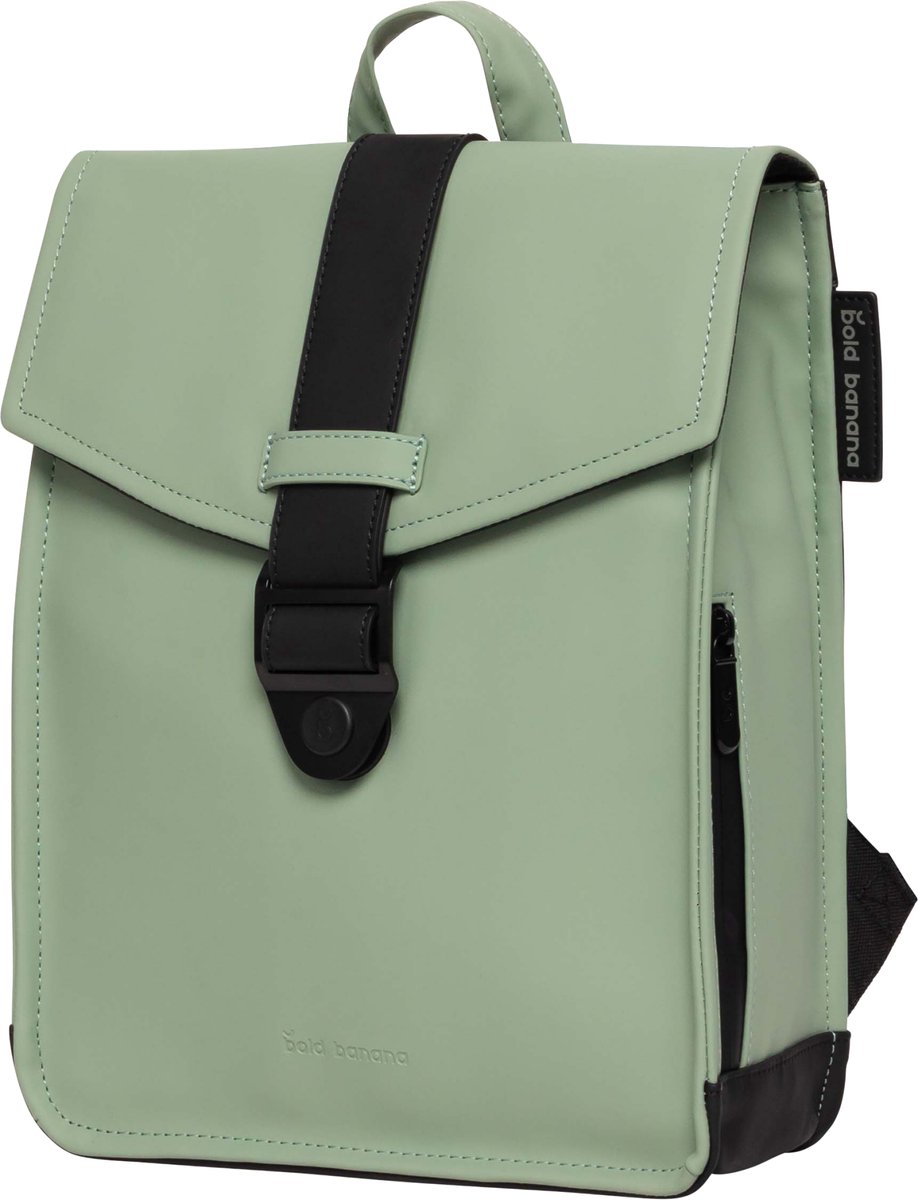 Bold Banana Envelope Mini Rugzak - Compact - Vegan - Waterdicht - Tabletvak - Dames - School - Werk - Dagje Stad - Rugtas - Dagje Weg - Natuur groen