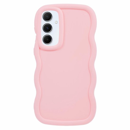 Étui adaptée pour Samsung Galaxy S24 FE - Coque arrière en silicone Phonesta Wavy - Rose