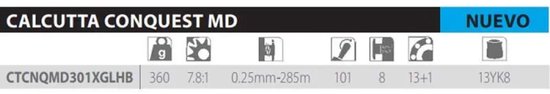 Shimano - Reel Baitcasting Calcutta Conquest MD 301 XG LH - Shimano — afbeelding 2